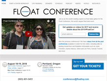 Tablet Screenshot of floatconference.com